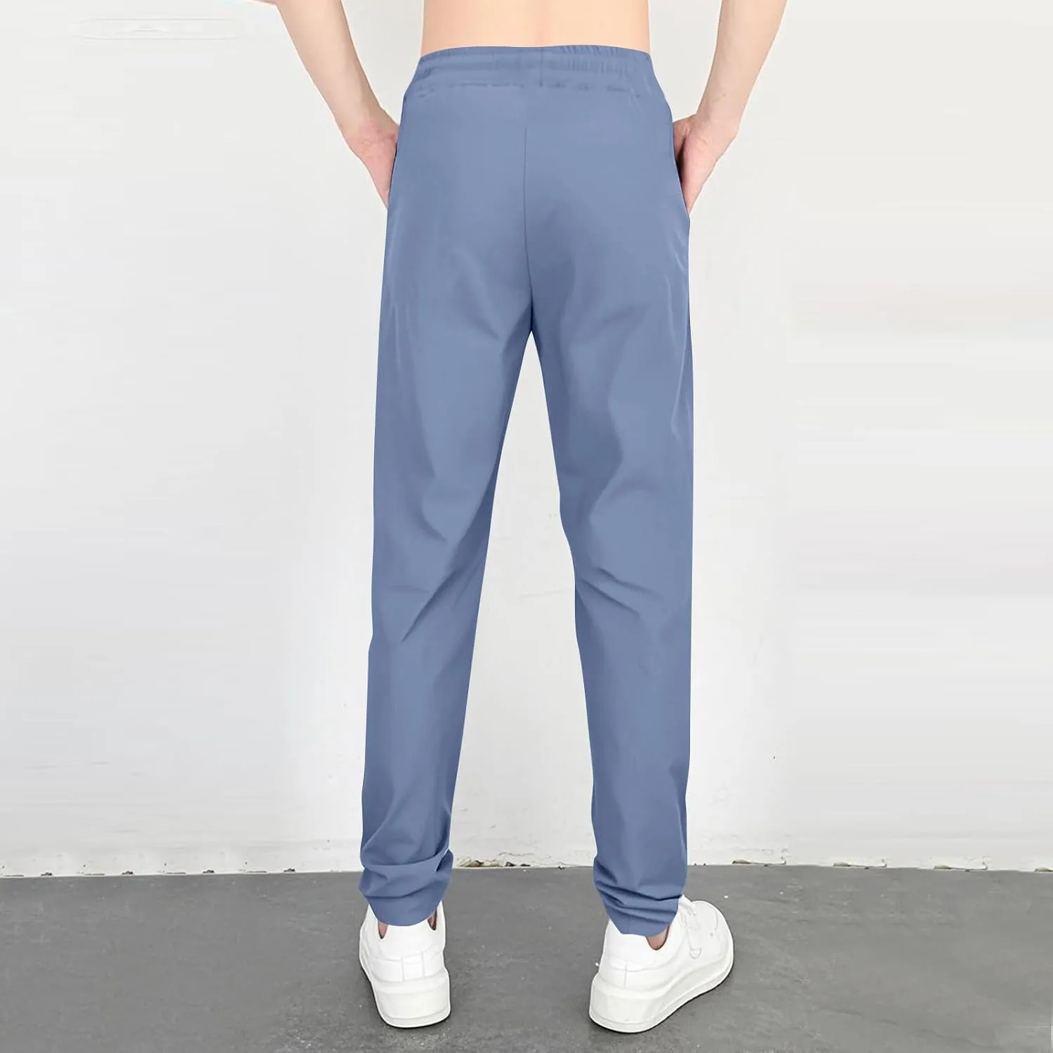 ADHOWBEW Mencomfy Cargo Pants Multipants High Stretch Multi-Pocket Durable Dry Fit Cargo Breathable Joggers