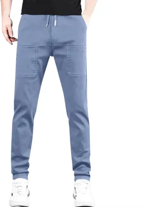 ADHOWBEW Mencomfy Cargo Pants Multipants High Stretch Multi-Pocket Durable Dry Fit Cargo Breathable Joggers