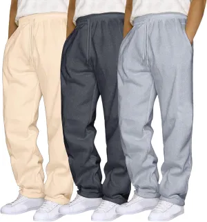 Aniywn Mens 3 Pack Sweatpants Baggy Running Sports Pants Loose Casual Trousers Elastic Waist Drawstring Jogger Sweatpants