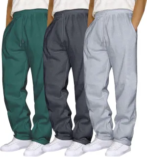 Aniywn Mens 3 Pack Sweatpants Baggy Running Sports Pants Loose Casual Trousers Elastic Waist Drawstring Jogger Sweatpants