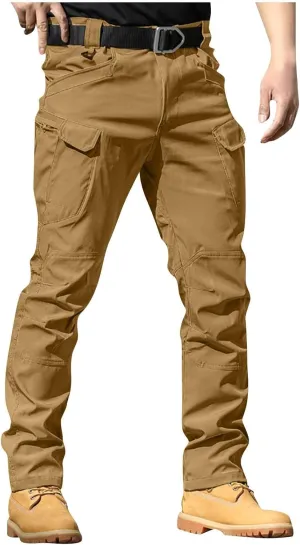 Baggy Cargo Pants Men Stretch Tactical Pants Multi Pockets Hiking Pant Carpenter Pant Waterproof Ripstop Trousers
