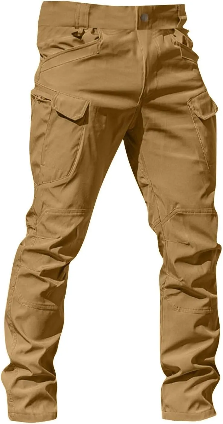 Baggy Cargo Pants Men Stretch Tactical Pants Multi Pockets Hiking Pant Carpenter Pant Waterproof Ripstop Trousers