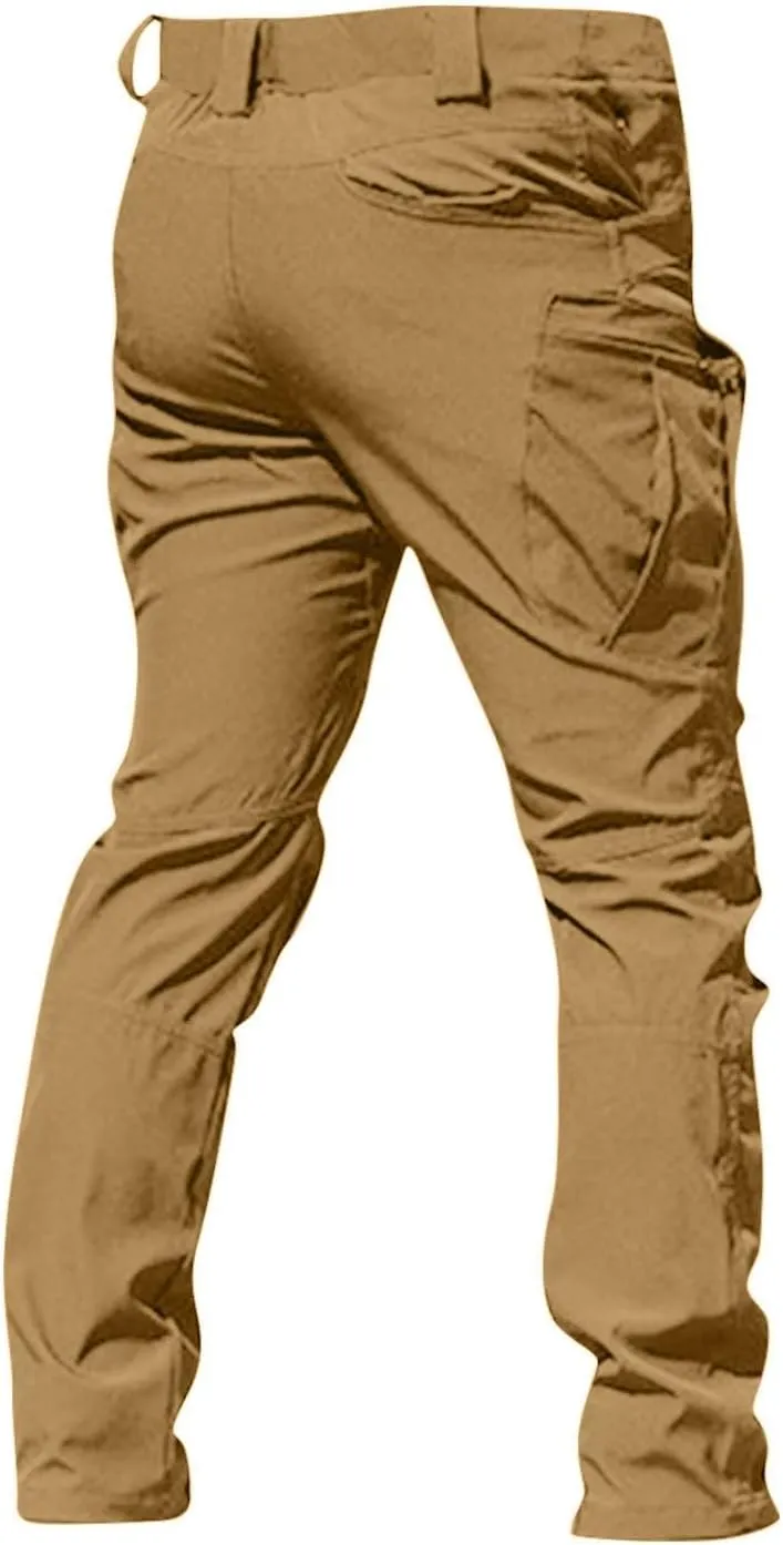 Baggy Cargo Pants Men Stretch Tactical Pants Multi Pockets Hiking Pant Carpenter Pant Waterproof Ripstop Trousers
