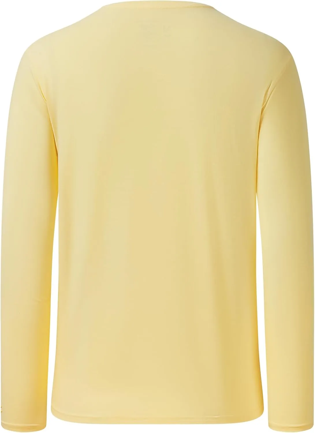 BASSDASH Men's Ultra Soft Cotton Blend UPF 50  Long Sleeve Fishing Shirt UV Sun Protection Casual Performance Tee