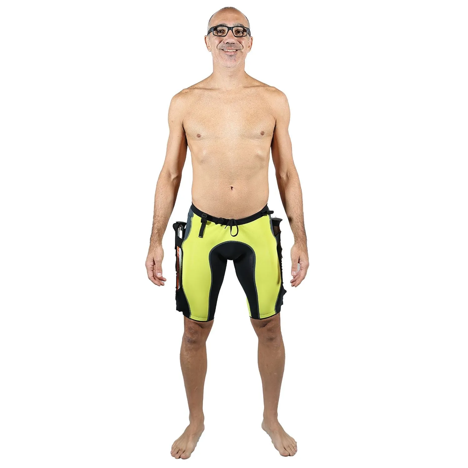 Bermuda TRAIL RUNNING Verde/Preto/Estanho - Masculina