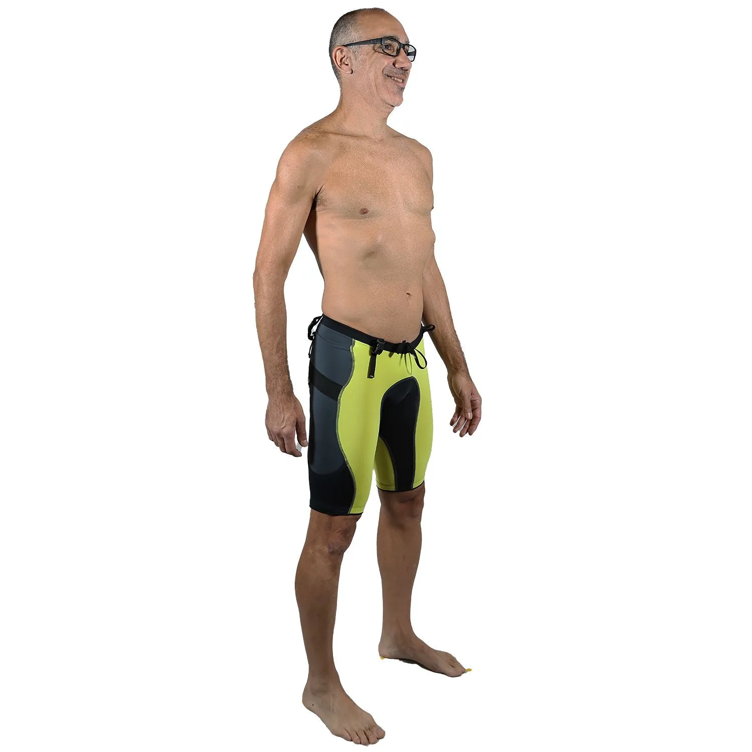 Bermuda TRAIL RUNNING Verde/Preto/Estanho - Masculina
