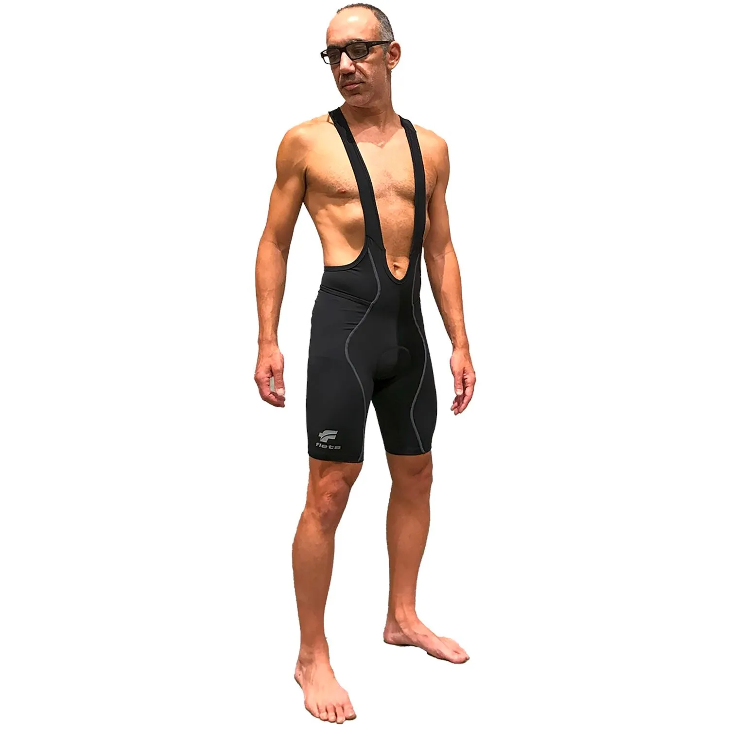 Bretelle NOVA CYCLETECH - Preto c/ ESTANHO l MASC