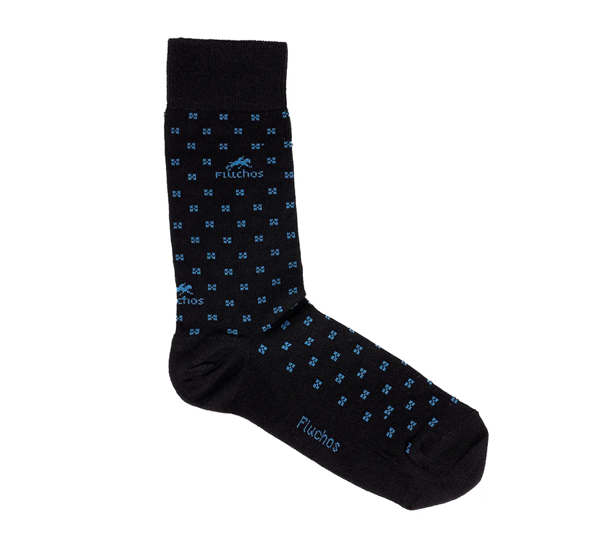 CA0009 Calcetines Largos Azules y Cuadros