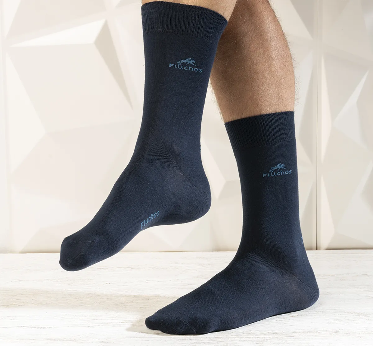 CA0009 Calcetines Largos Azules y Cuadros