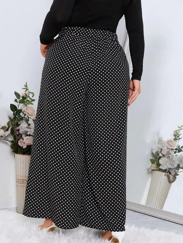 Womens Plus Size Wide-Leg Pants - Amanda Collection