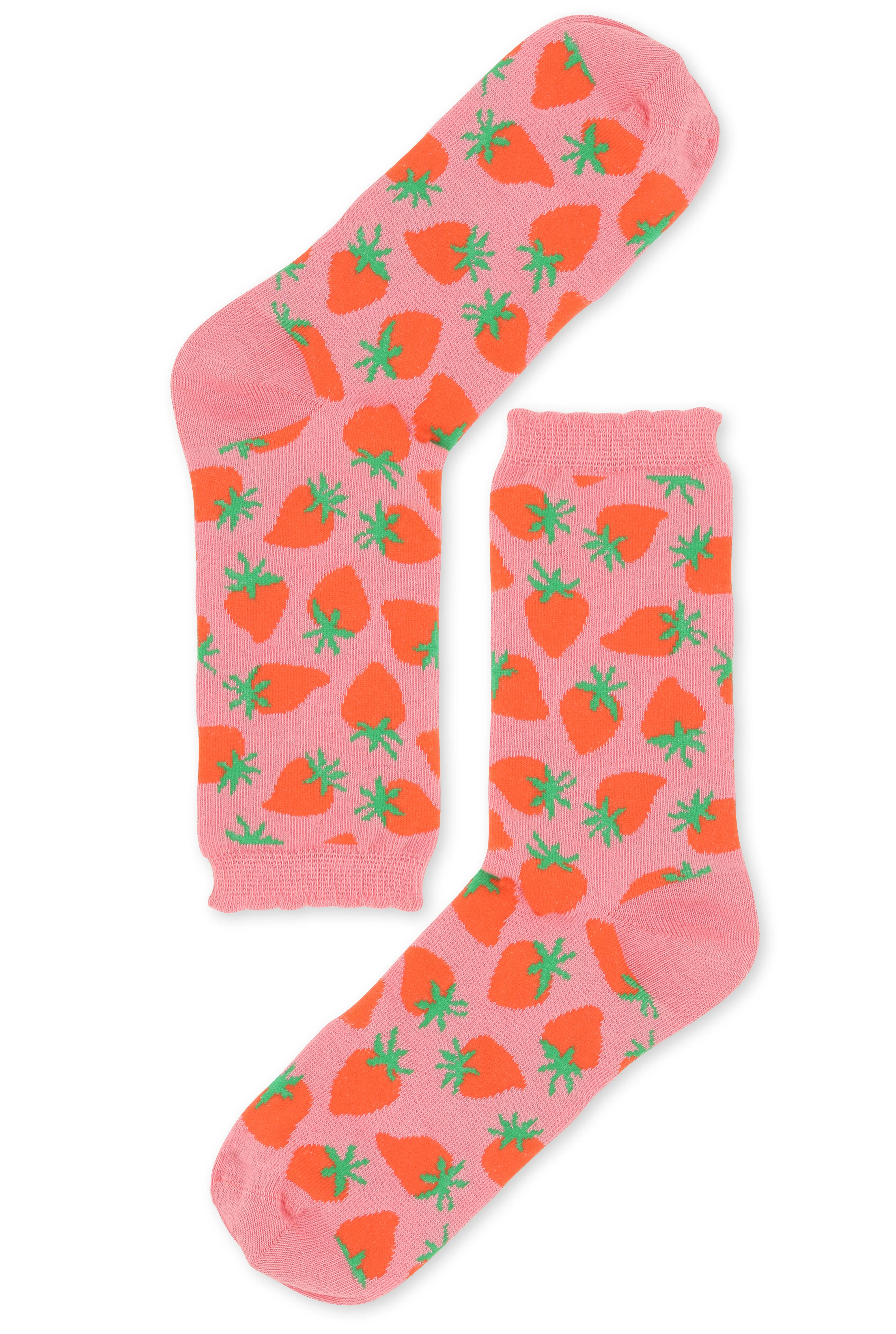 Chaussettes coton BIO - Strawberry