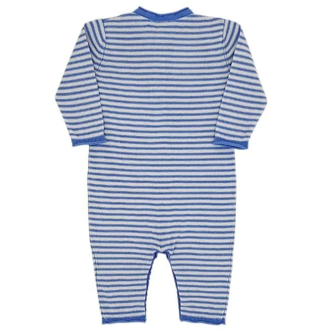 Combinaison rayures bleu gris