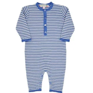 Combinaison rayures bleu gris
