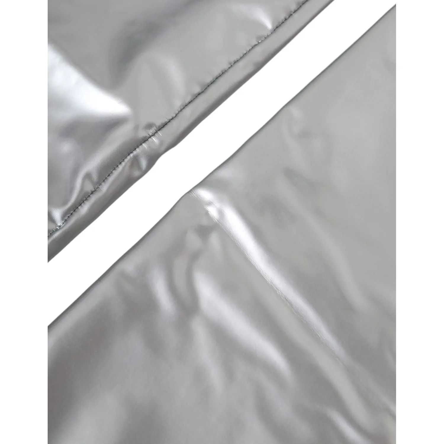 Dolce & Gabbana Silver Spandex Logo Elbow Length Gloves