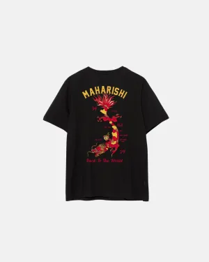 Dragon Map T Shirt Black