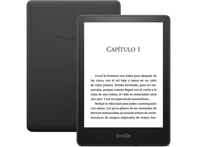 eBook - Amazon Kindle Paperwhite 2021, 6.8", 300 ppp, 16 GB, Wi-Fi, Con publicidad, Impermeable, Negro