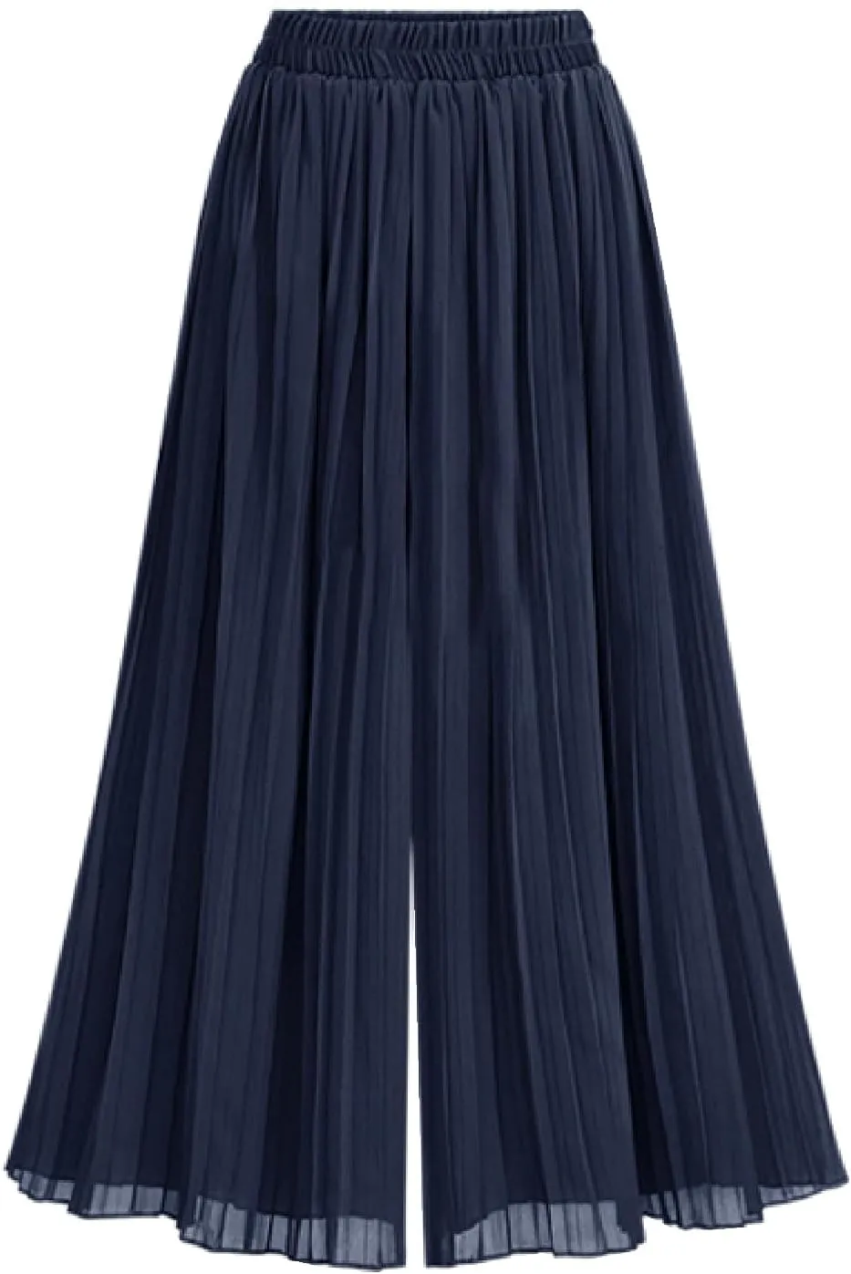 Flowy Chiffon Palazzo Dress Crop Pants for Women Dressy Casual Summer Wide Leg Pantalones De Vestir para Mujer