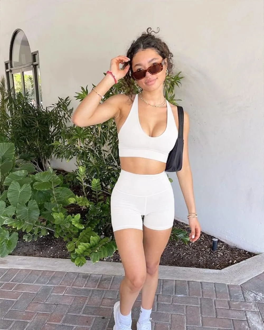 FULLSOFT High Waisted Biker Shorts for Women-5" Tummy Control Fitness Athletic Workout Running Yoga Gym Shorts