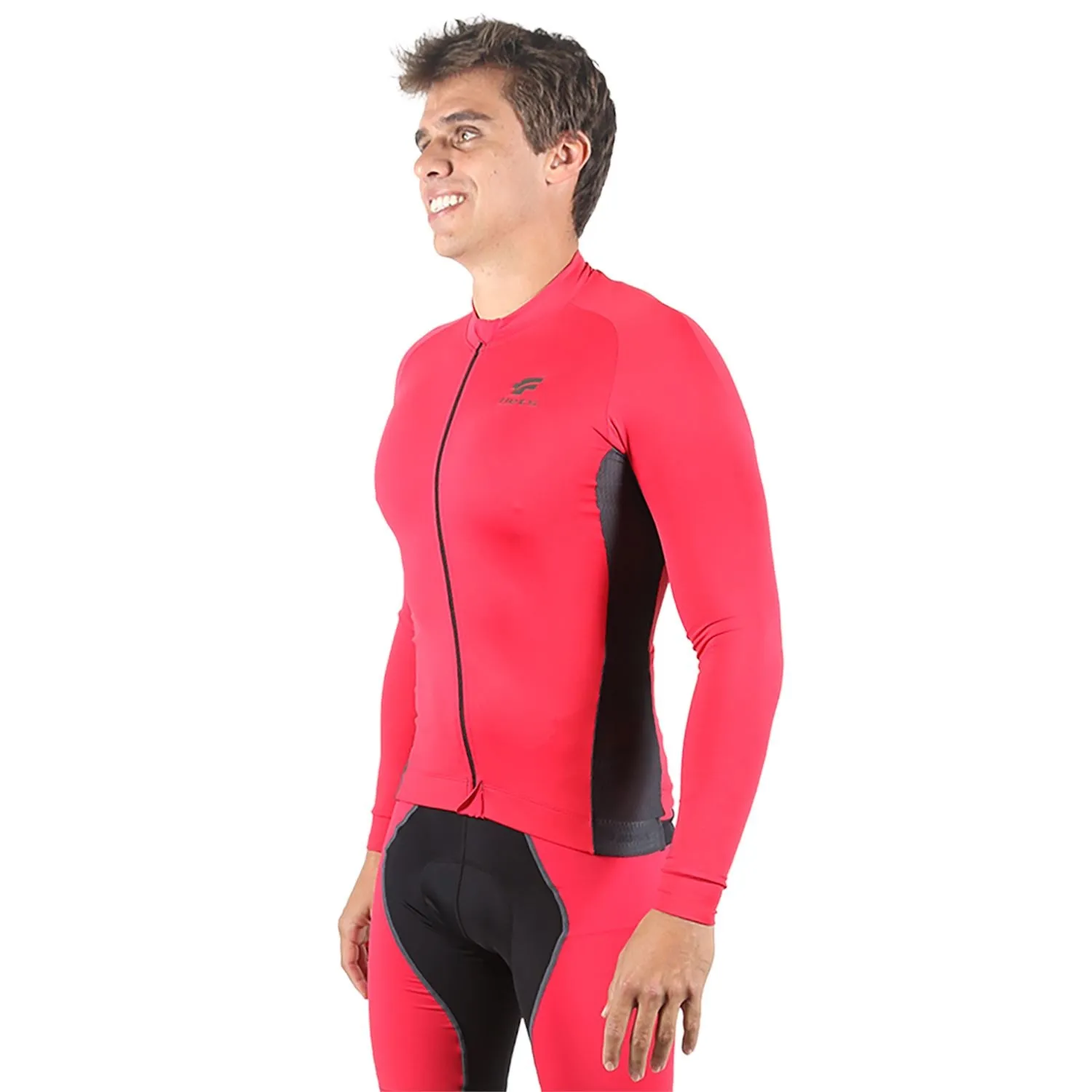Jersey Manga Longa Masculina | Vermelha c/ Estanho