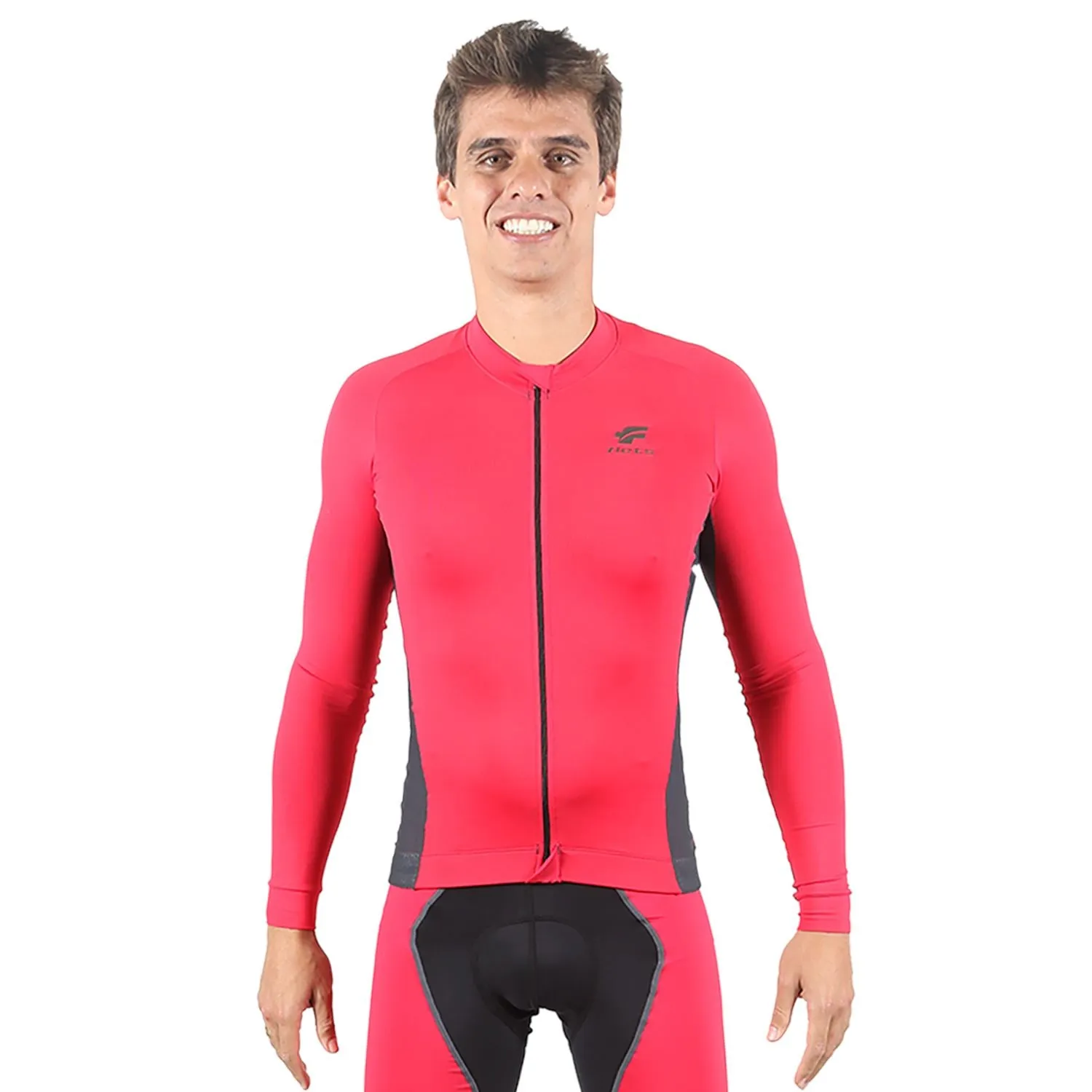 Jersey Manga Longa Masculina | Vermelha c/ Estanho