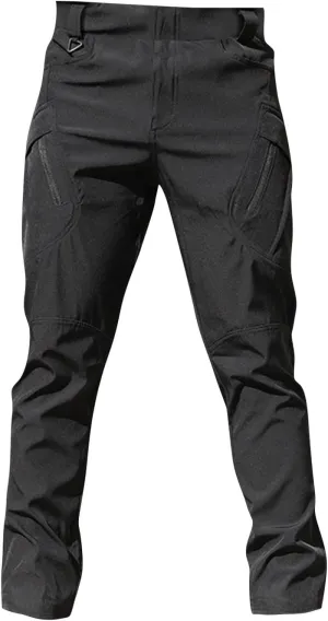 Mens Cargo Pants Multi Pockets Tactical Pants Hiking Baggy Casual Trousers Straight Water Resistant Work Pants