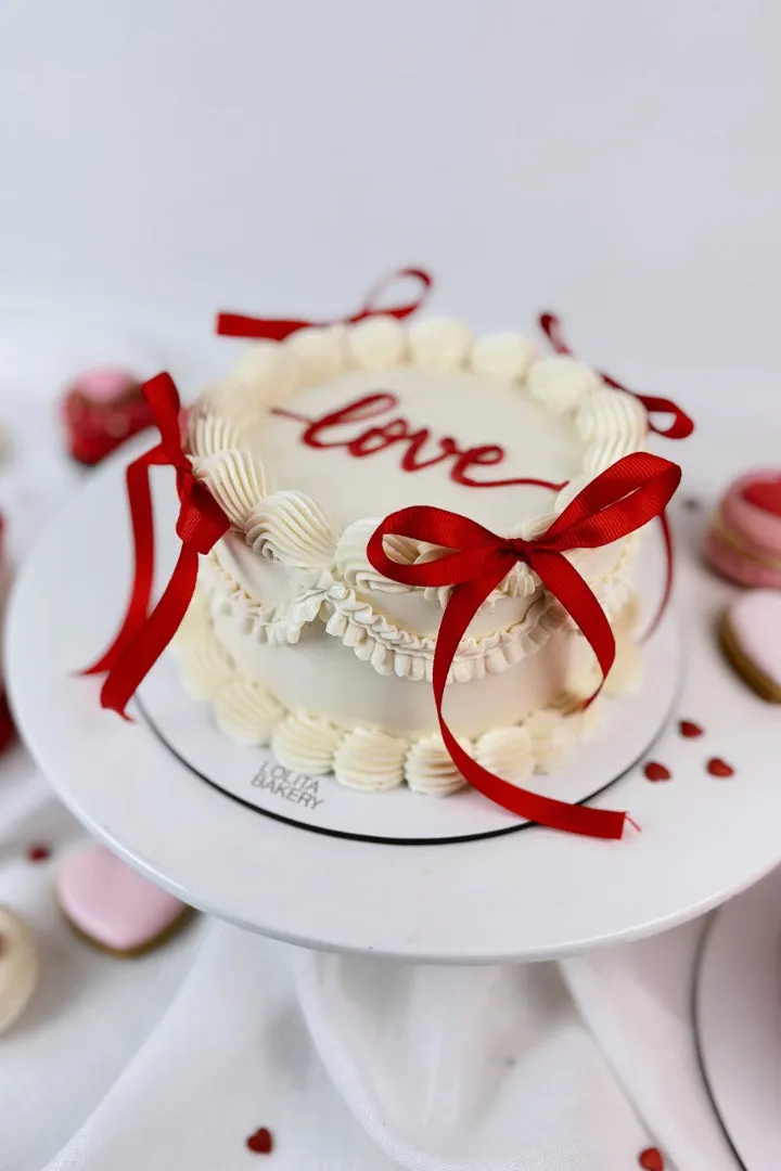 Mini Cake Coquette Lazos Rojos