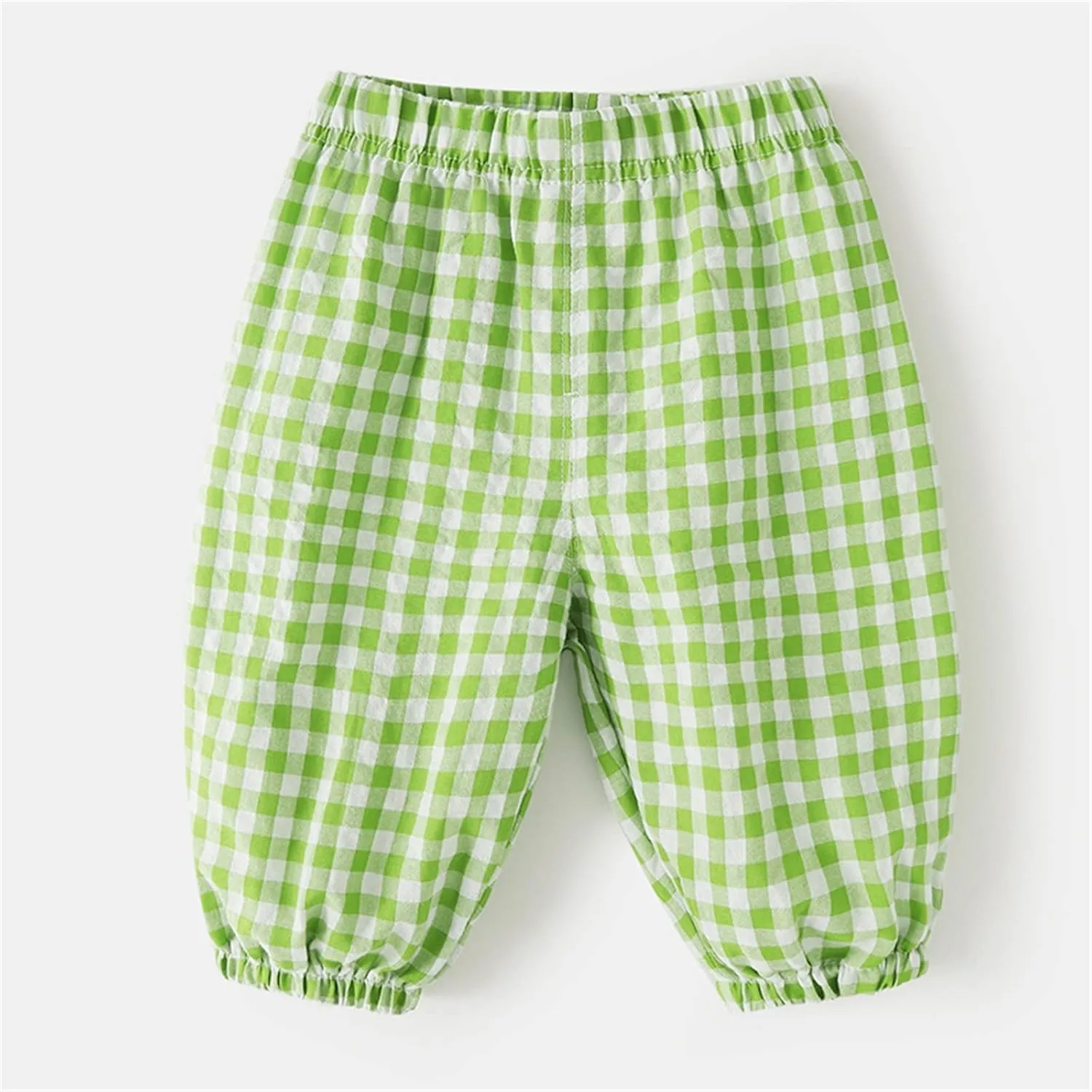 Moonker Toddler Boys Baggy Linen Pants Loose Wide Leg Elastic Waist Flaid Trousers Summer Daily Lightweight
