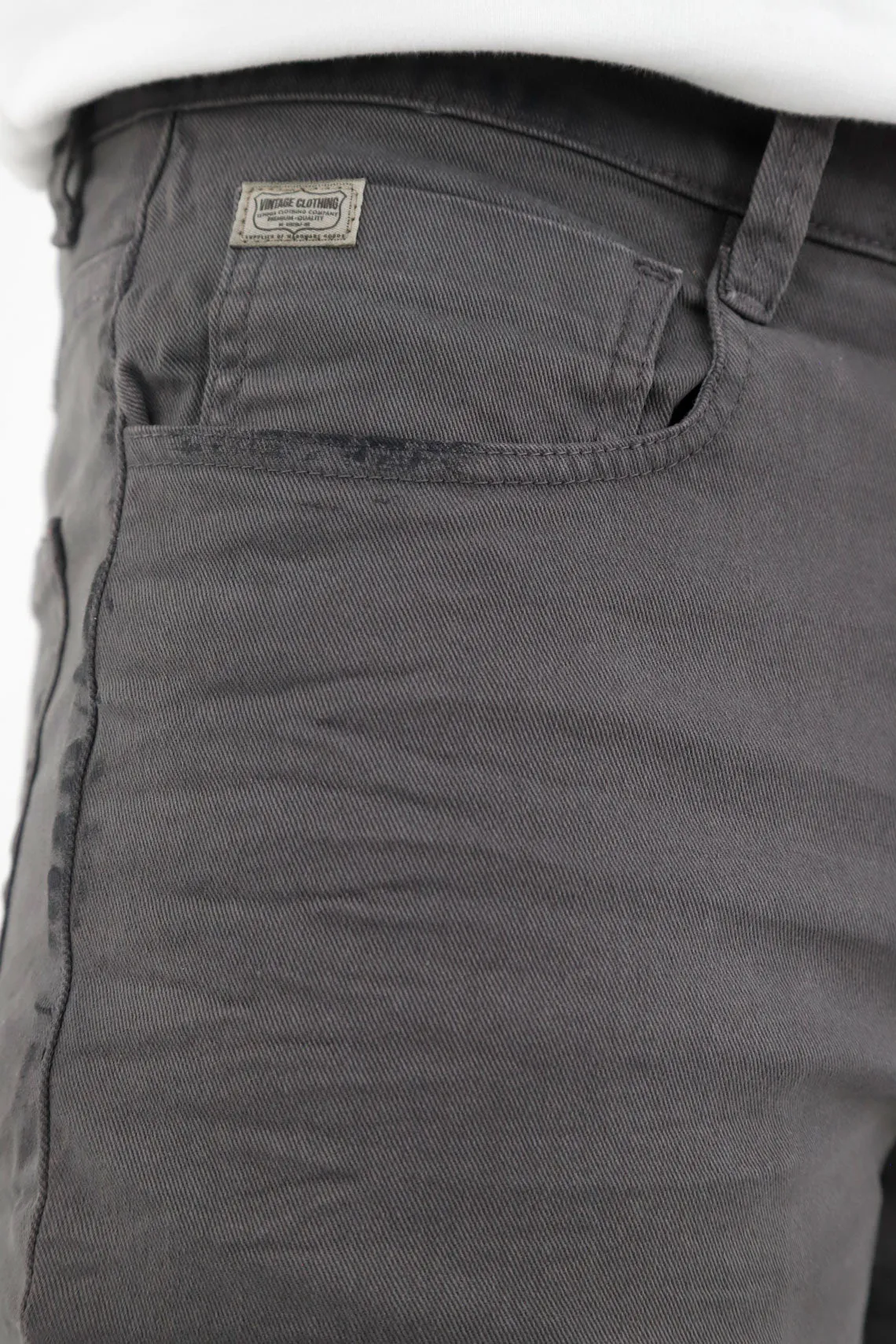 Pantalón cinco bolsillos gris para hombre