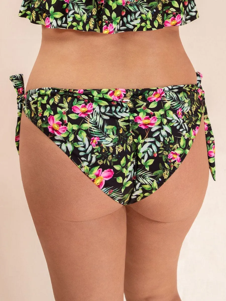Panty de Baño Ajustable Estampado Negro