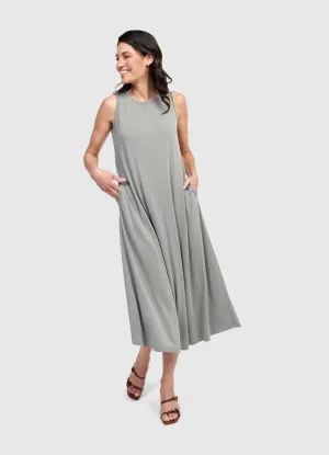 Robe longue grise