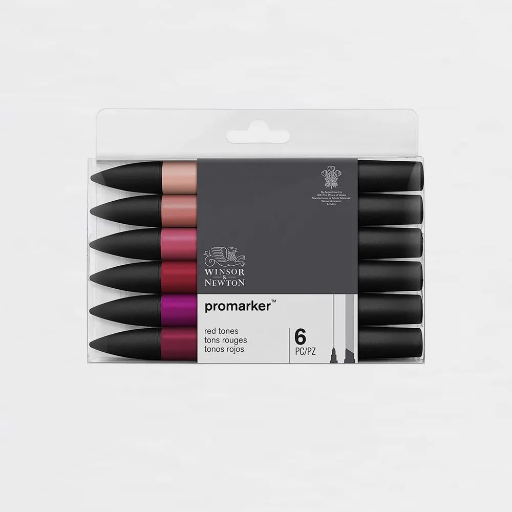Set 12 Rotuladores Tonos Rojos Promaker