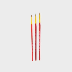 Set 3 Pinceles Rojos Winsor & Newton
