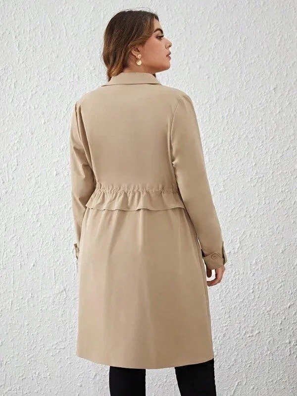 Sobretudo Com Botão Plus Size - Kate