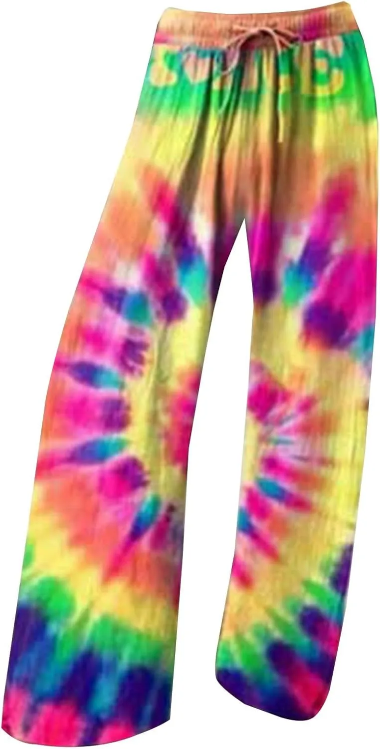 Summer Linen Pants for Women Comfy Work Pants with Elastic High Waist Paper Bag Drawstring Linen Crop Pants for Women