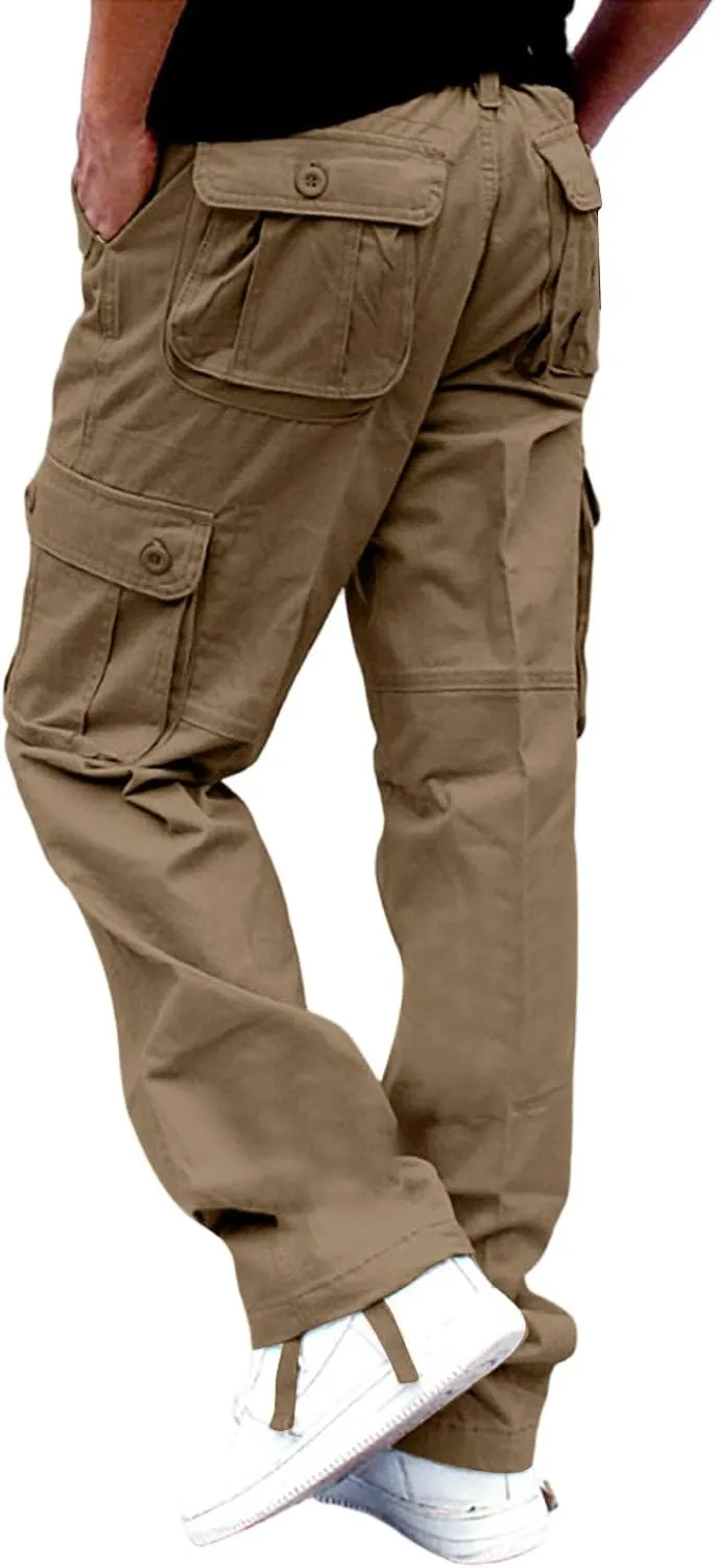 Tactical Pants for Men Stretch Ripstop Waterproof Utility Cargo Hiking Pants Comfortable Work Pant Outdoor with Pockets