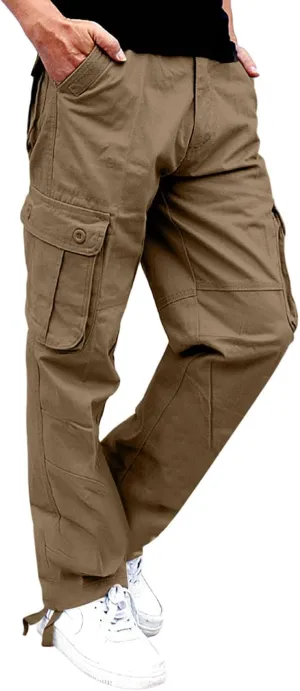Tactical Pants for Men Stretch Ripstop Waterproof Utility Cargo Hiking Pants Comfortable Work Pant Outdoor with Pockets