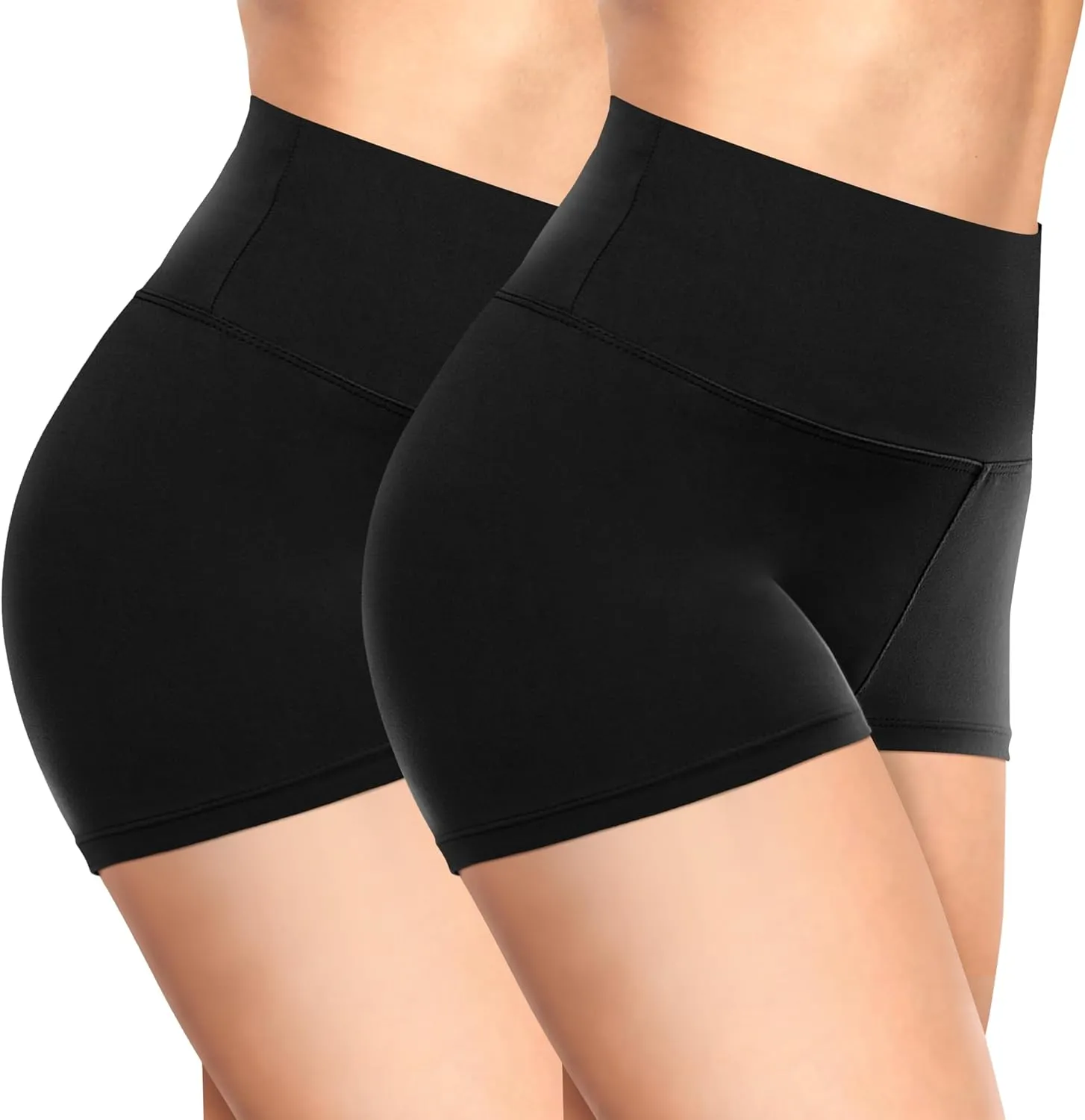 TNNZEET Biker Shorts Women - 8"/5"/3" High Waisted Tummy Control Workout Gym Spandex Booty Yoga Volleyball Shorts