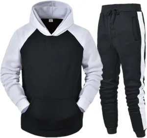 Track Suits Mens Sweatsuit 2 Piece Set Casual Jogging Suits Workout Hoodie and Sweatpants Set Hooded Long Sleeve Sweat Suits
