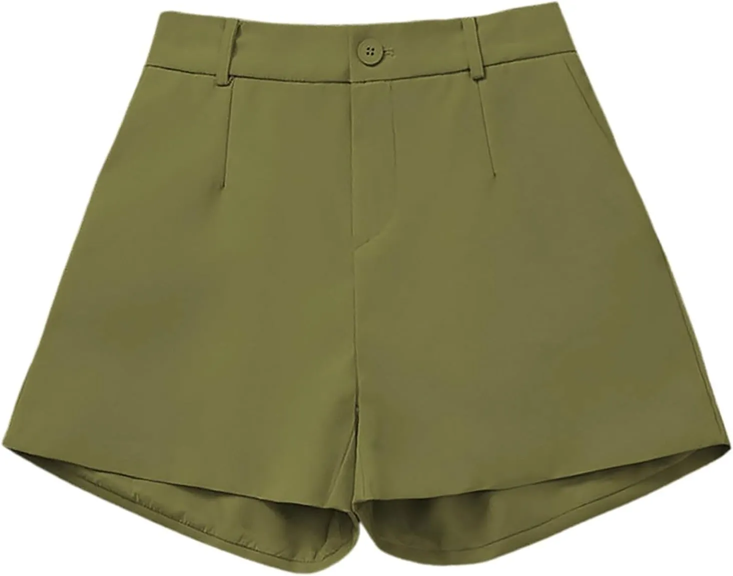 Trouser Shorts for Women Dressy Casual Formal Work Pleated Shorts High Waisted Comfy Trendy Ladies Short Pants