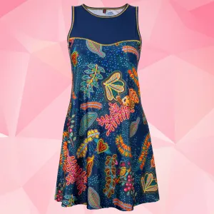 Vestido estampado full print sin mangas - Modelo POTOSINA