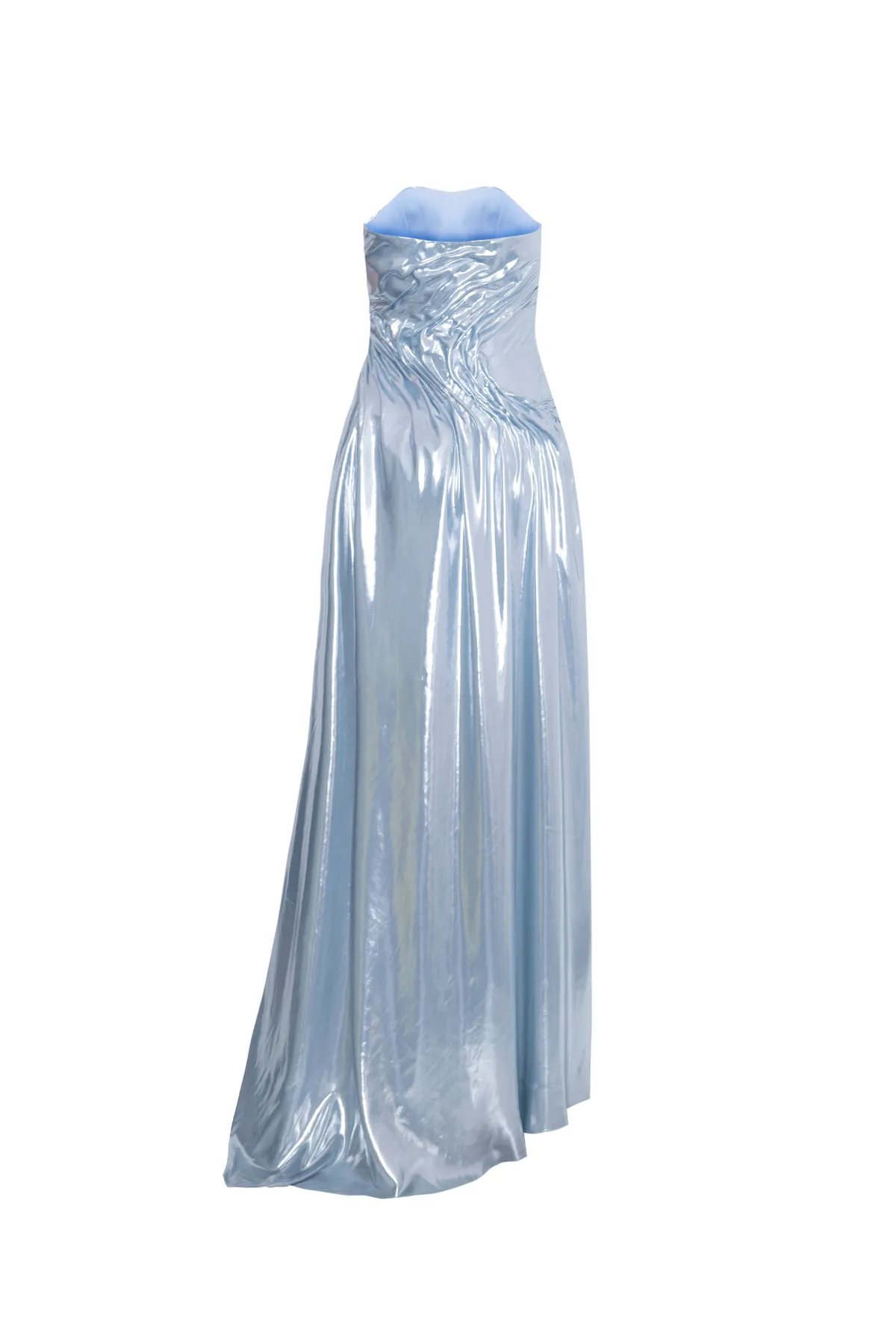 Vestido Longo Sem Alças Silky Wave