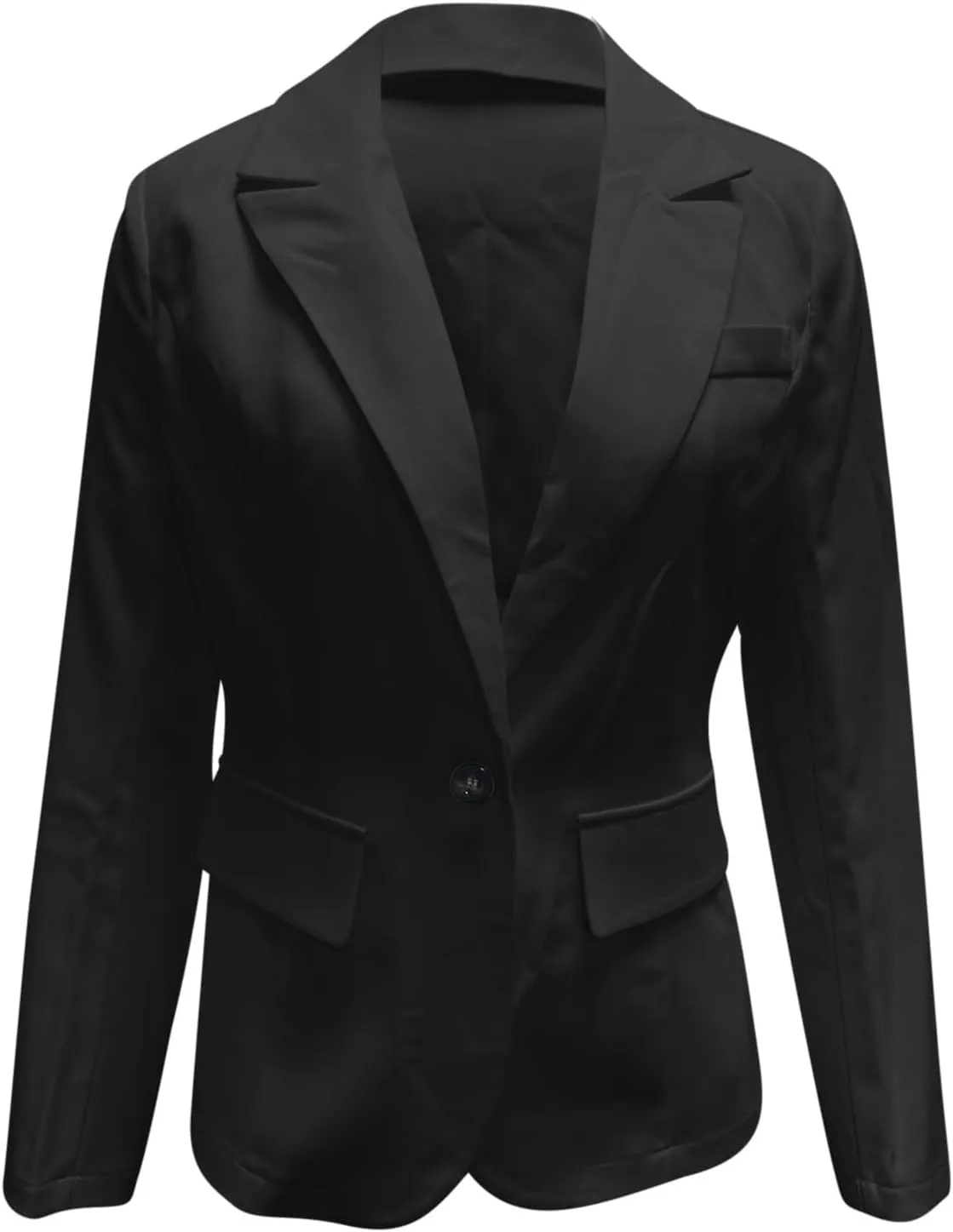 Women Business Casual Blazer with Lined,Professional Work Suit Jacket with PocketsLong Sleeve Button Open Front