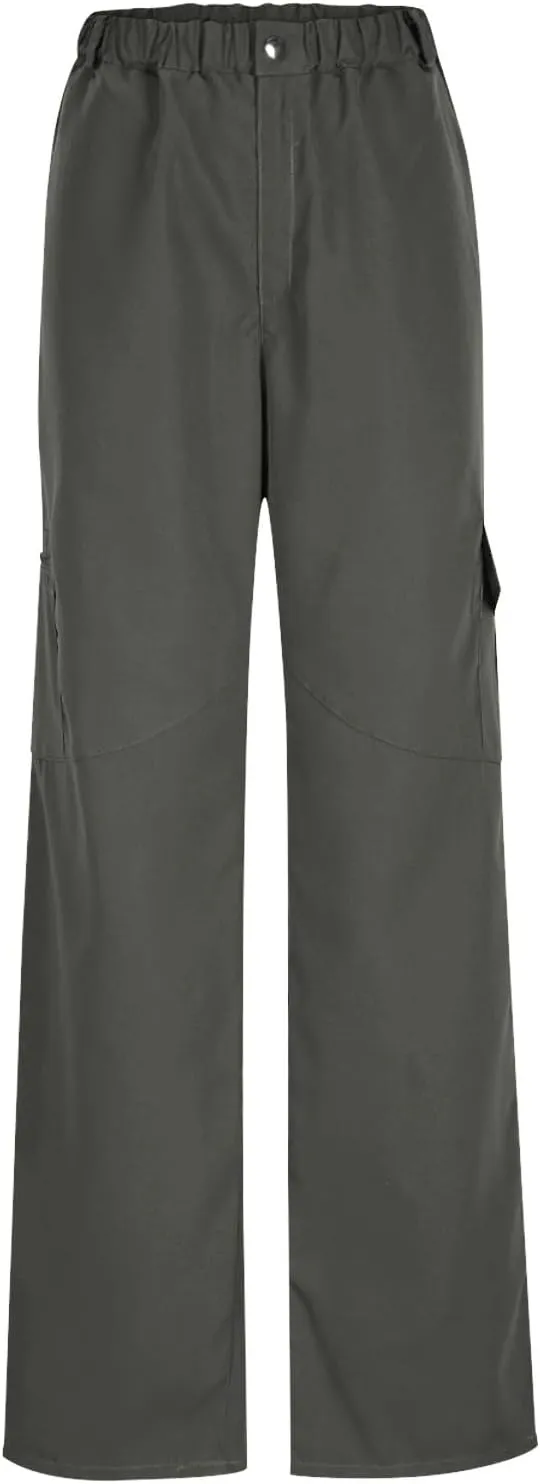 Womens Cargo Pants Casual Loose Fit Straight Leg High Waisted Travel Hiking Pants Summer Work Trousers with Pockets