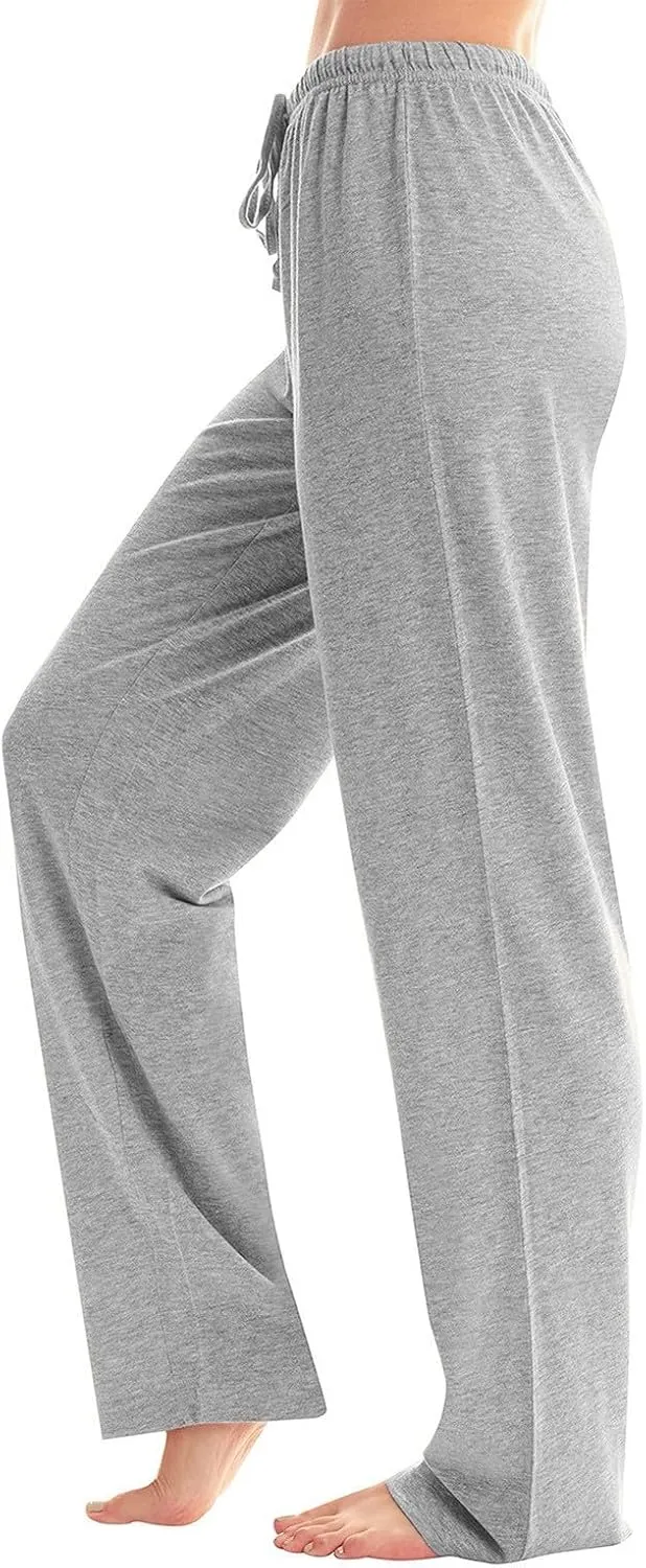 Women's Stretchy Straight Leg Dress Work Pants Business Office Casual Slacks with Pockets, S-3XL