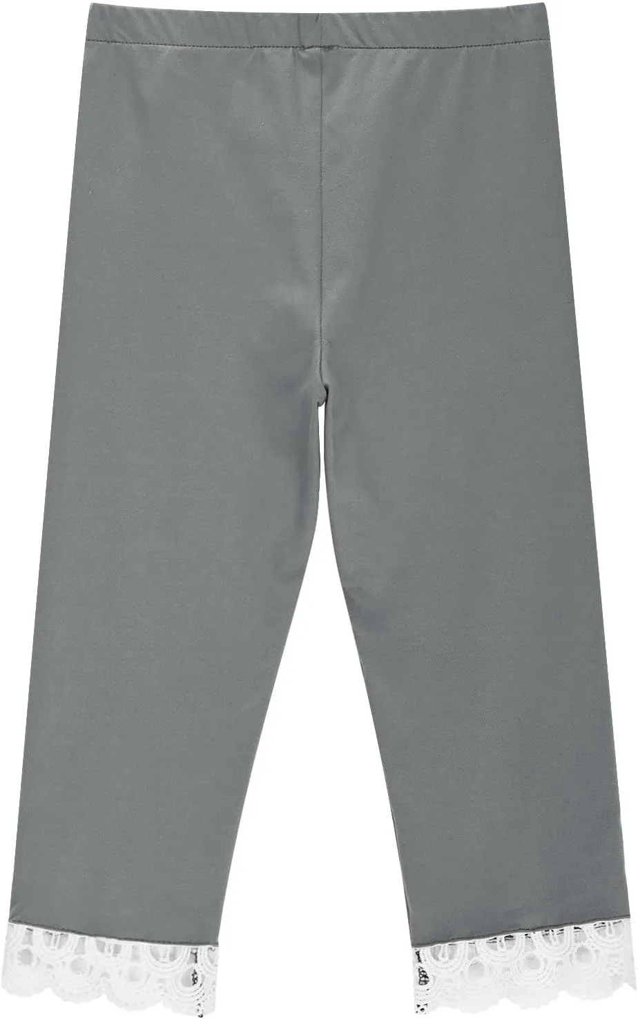 Youth Girls Cropped Legging Sweatpants Hollow Tassels Stretchy Cute Skinny Tights Comfy Slim Soft Pants for Kids Girls